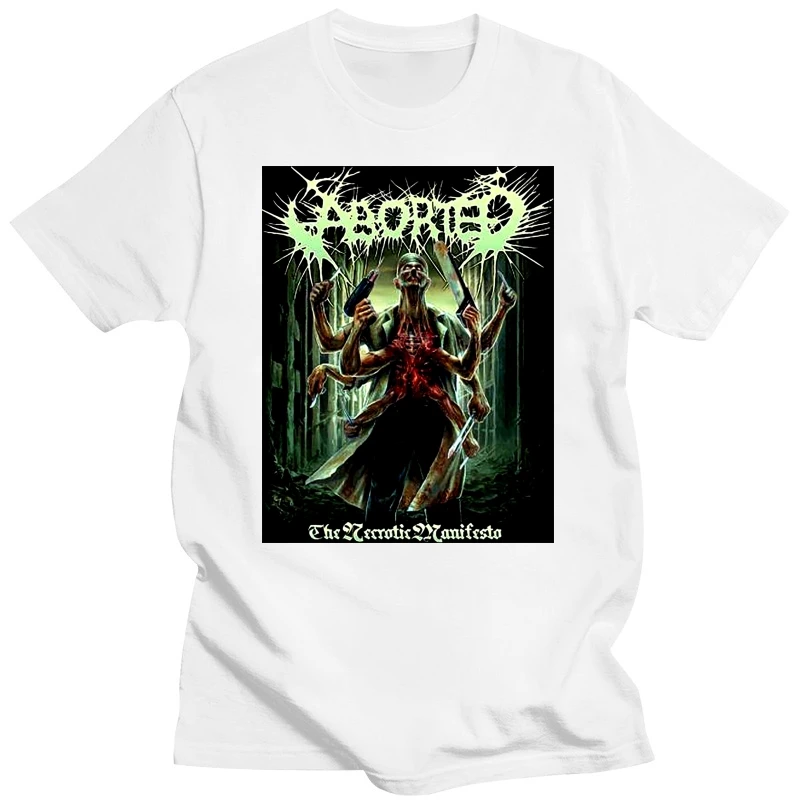 Aborted  Necrotic Manifesto T-Shirt New Men's Tshirt Tee Size S to 3XL