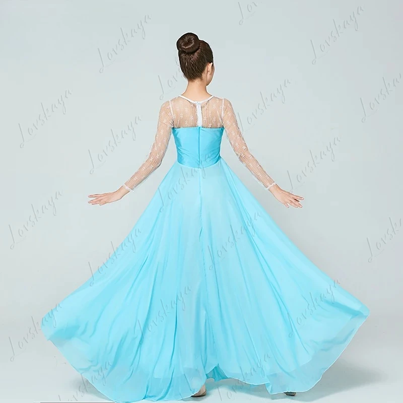 ชุดเต้นรำสมัยใหม่สำหรับผู้หญิง ชุดบัลเลต์ กระโปรงซ้อมเต้น ชุดแสดง