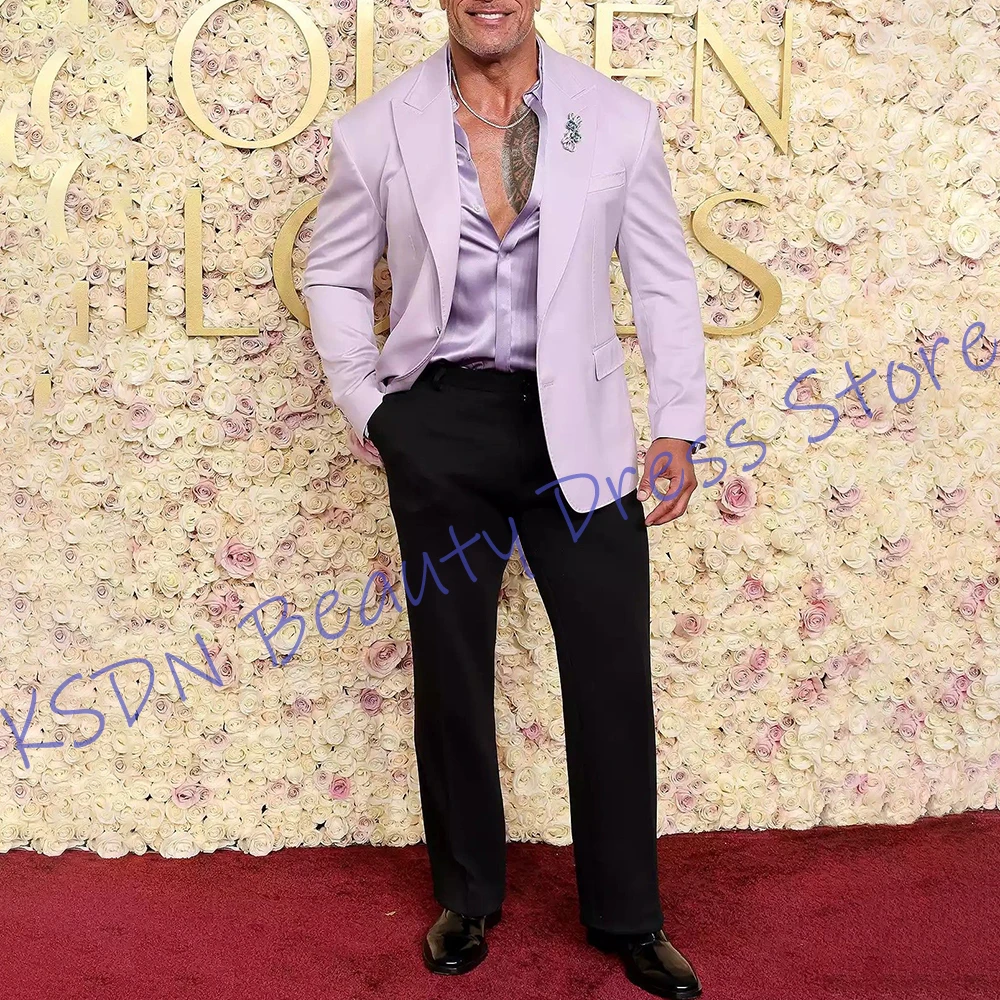 

Элегантные мужские костюмы с остроконечными лацканами на одной пуговице, комплект из 2 предметов (куртка + брюки), элегантная повседневная вечерняя одежда, костюм для свадебного гостя