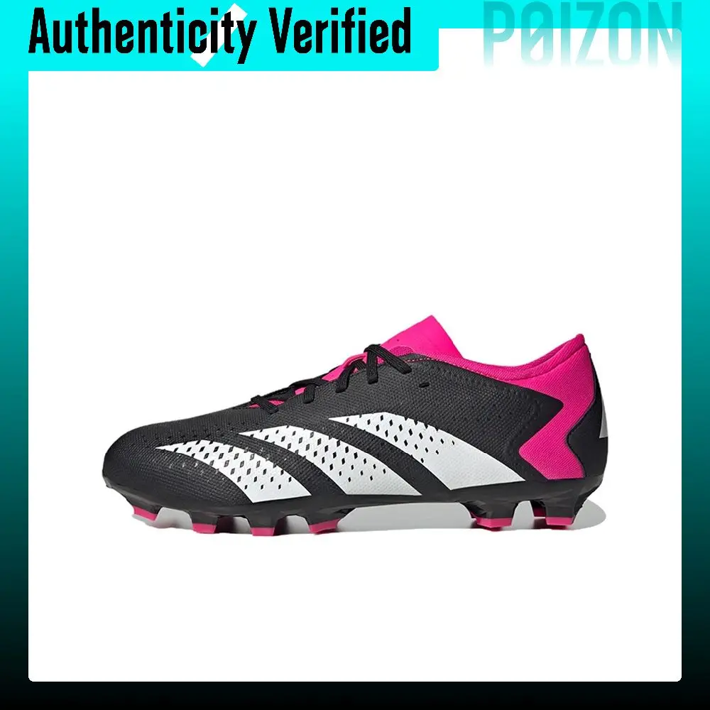 Adidas PREDATOR ACCURACY.3 Soccer Shoes Men's Low-top Black/White/Pink GW4635