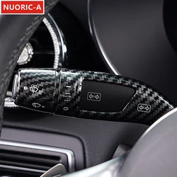 Carbon Fiber Color Car Cruising Wiper Shift Lever Decoration Cover Trim For Mercedes Benz W205 W213 X253 C117 X156 W176 W246