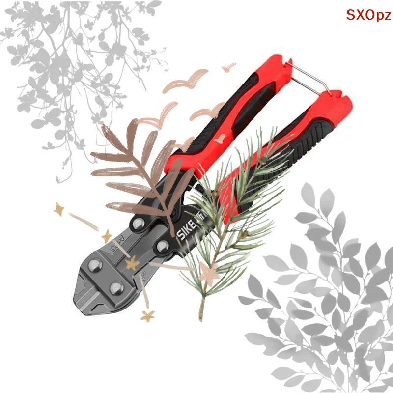 Mini Bolt Cutter, Carbon Steel Labor-Saving Wire and Bar Steel Cutting Tool for Quick and Sharp Operation