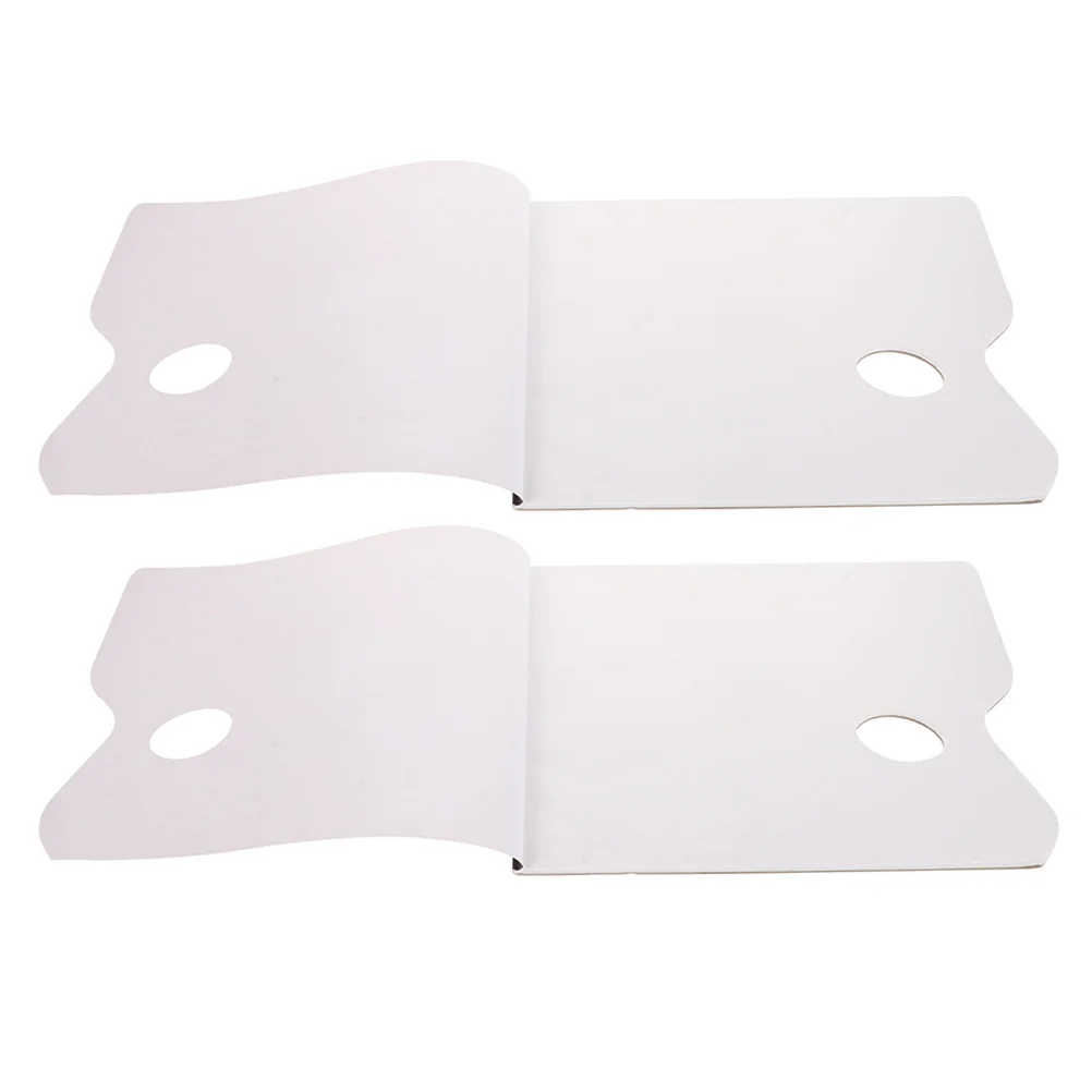 แผ่นกระดาษสีแบบฉีกได้ 2 ชิ้น สำหรับผสมสีอะคริลิก สีน้ำมัน สี gouache ใช้สำหรับวาดภาพนอกสถานที่ นักเรียน ศิลปิน