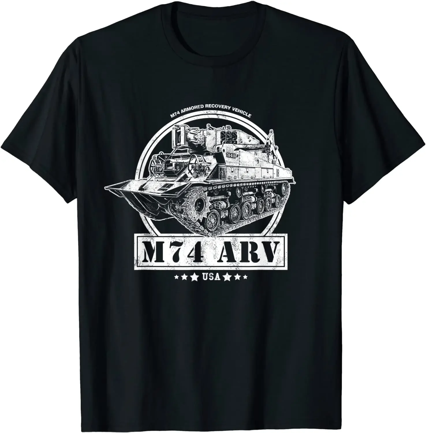 

WW2 M74 Panzer-Bergungsfahrzeug Men T-Shirt Short Casual 100% Cotton tshirt Size S-3XL