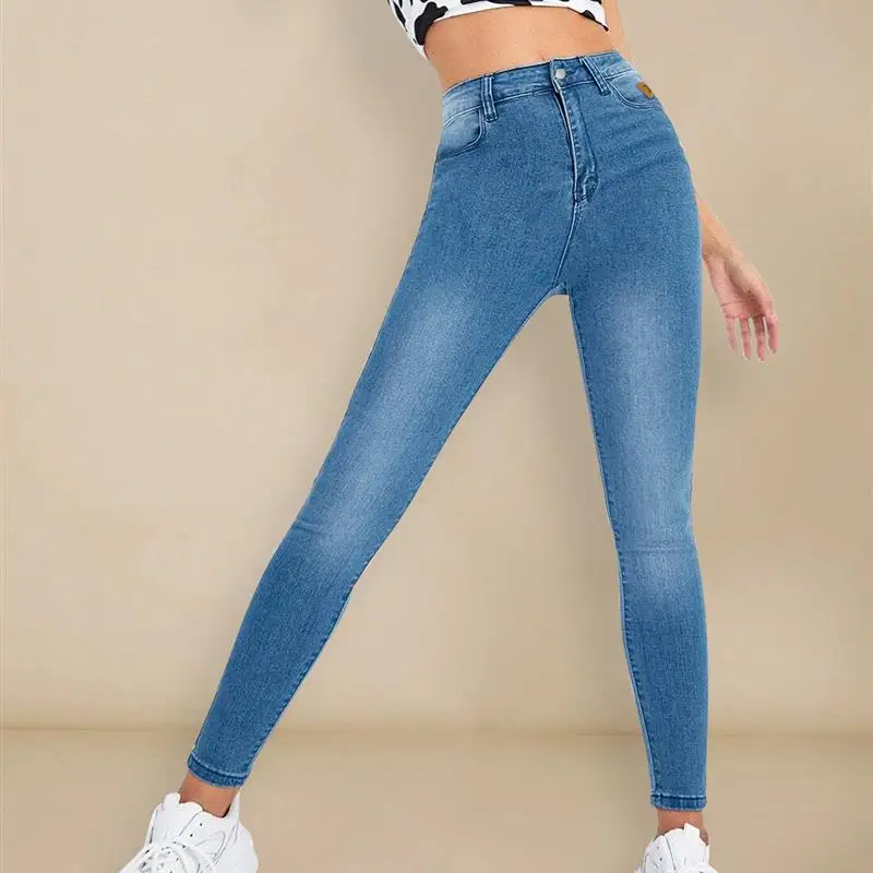 Casual Denim Slim Fit Pants for Women New Arrival Wish Cross-Border eBay Style Long Pants Autumn Collection Ladies Jeans