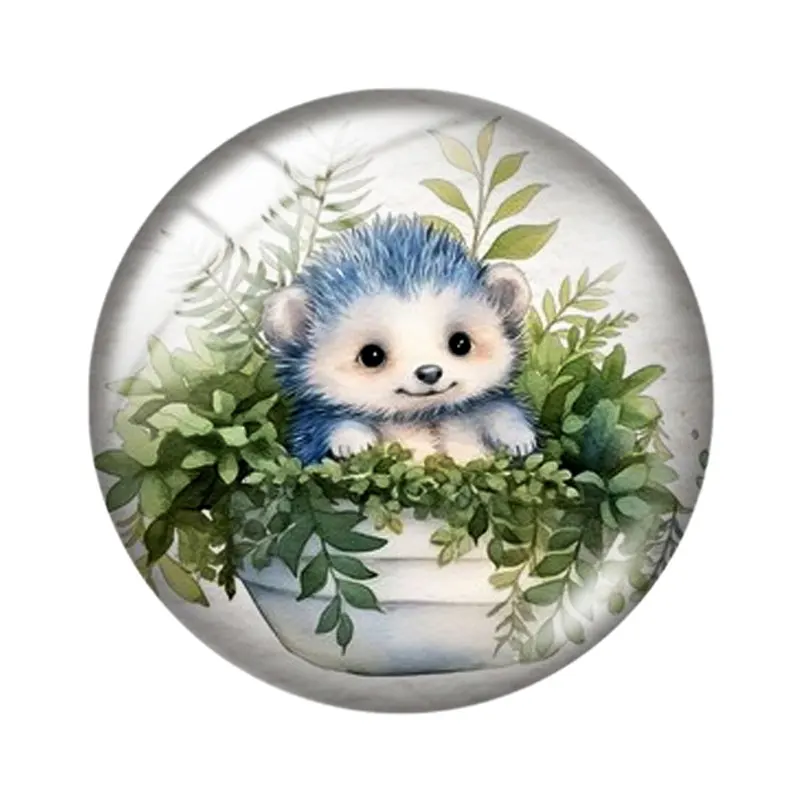 السمين القنافذ 12/18/20/25 مللي متر الزجاج كابوشون قلادة سوار قلادة خواتم للمجوهرات التجريبي أقراط الظهر صنع النتائج