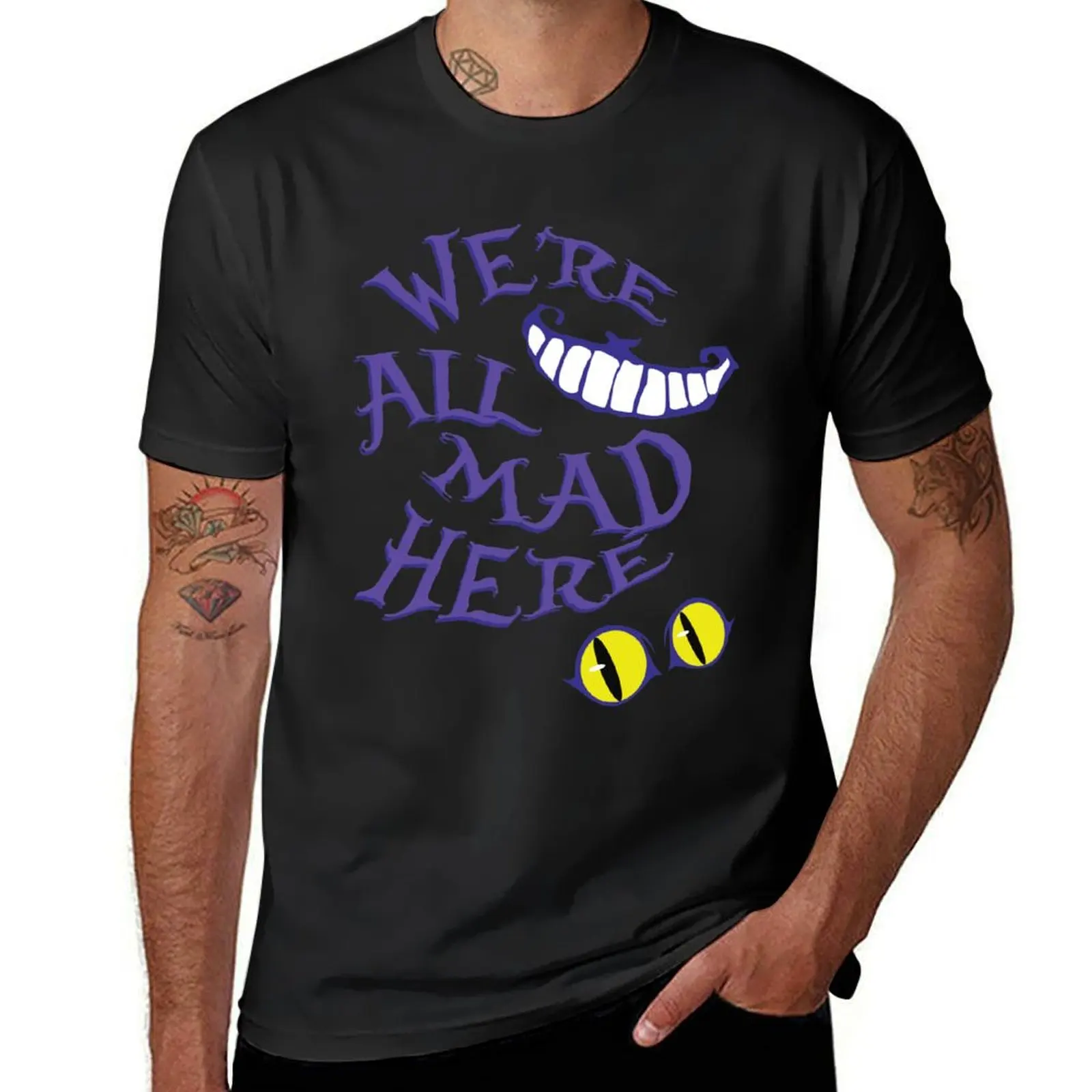 

We're All Mad Here T-Shirt hippie clothes vintage clothes blanks men t shirts