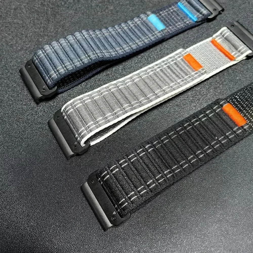 Woven Nylon Band For Garmin Instinct 2X Strap Quick Fit 22 26mm Bracelet for Fenix E 8 7 7X Pro Forerunner 965 955 Solar S70 S62