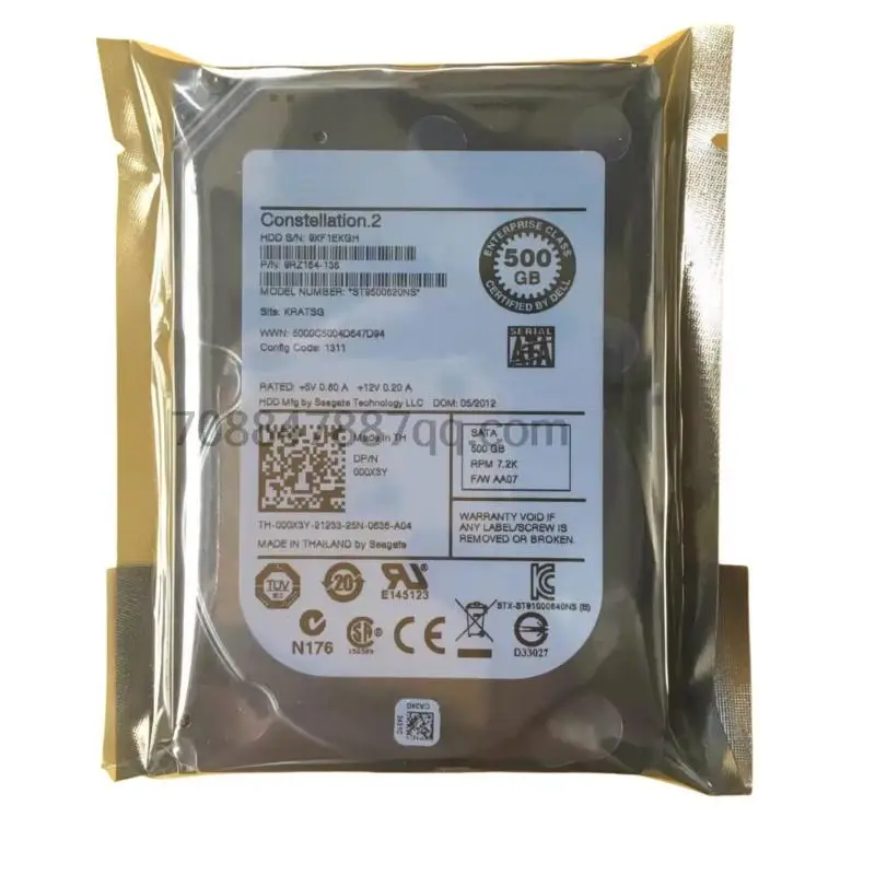 original 100% authentique  9RZ164-636 ST9500620NS 0609Y5 609Y5 SATA 6G 500G