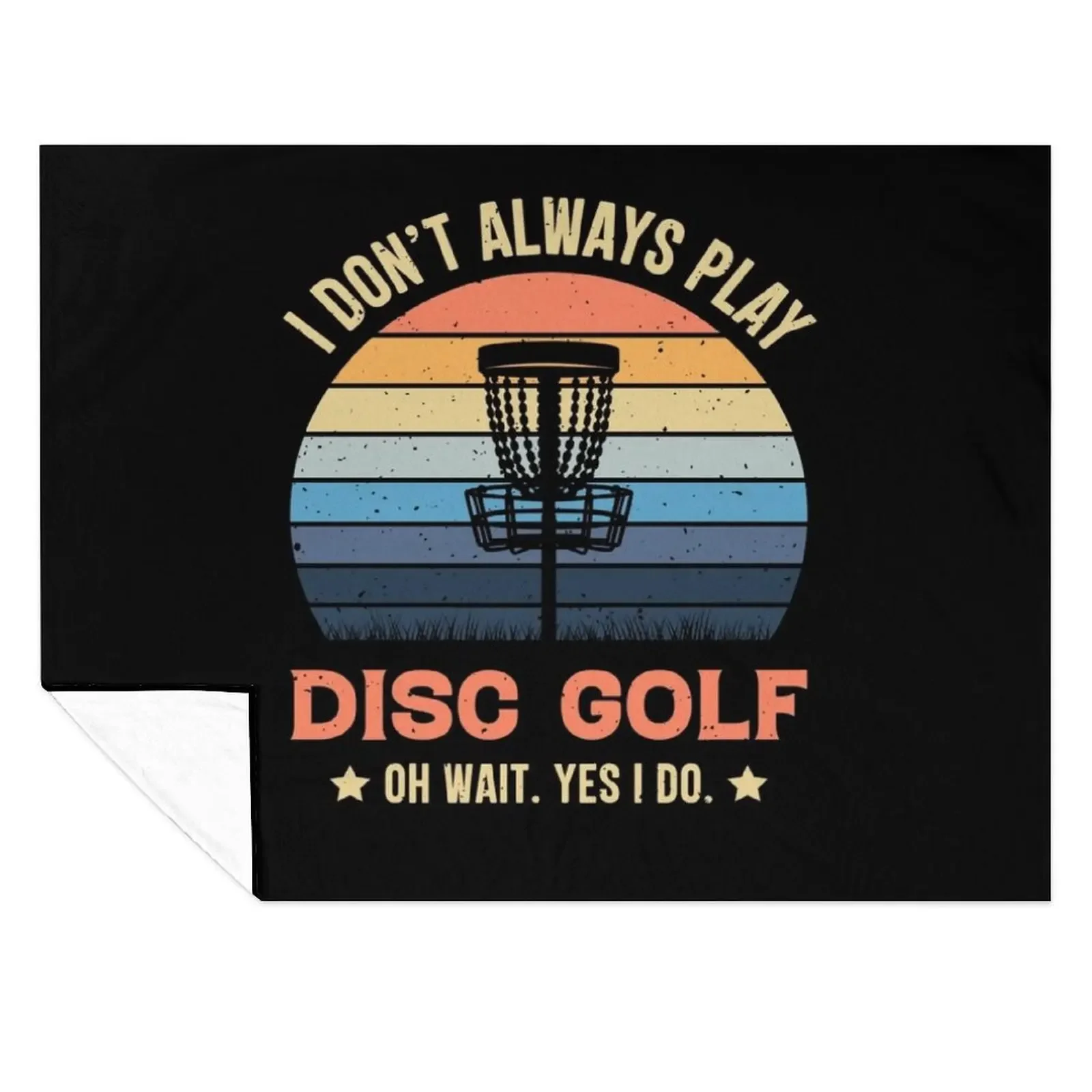 

I Don't Always Play Disc Golf Oh Wait Yes I Do Retro Vintage Throw Blanket for sofa Vintage Tourist Flannel Fabric Blankets