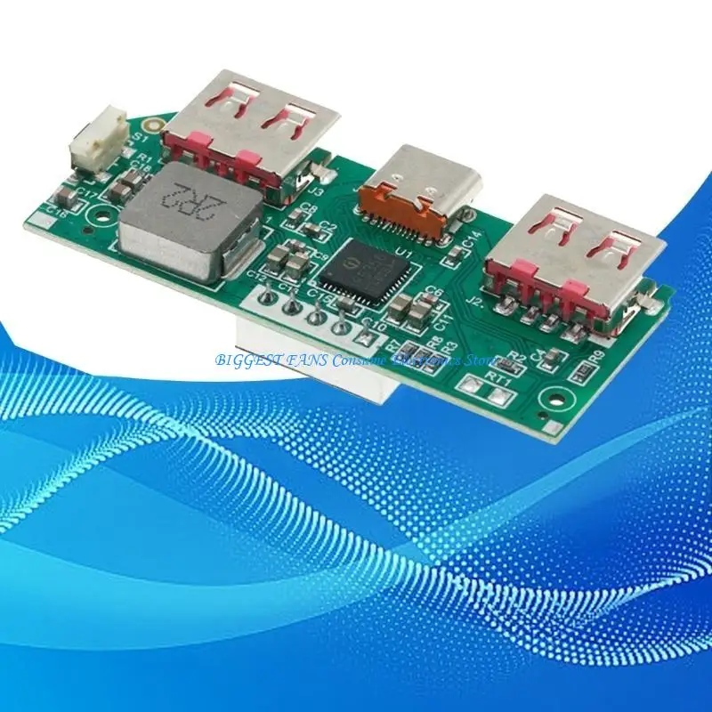 

2Pcs 5V 3A Battery Digital Display Fast Charging Module IP5356 Support TYPE C USB PD3.0 PD2.0 Power Board