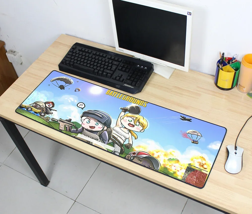 Pubg 90 cm x 30 cm Super magnifique grands tapis De souris Gaming Indie Pop tapis De Souris tapis De bureau poulet dîner Tapis De Souris