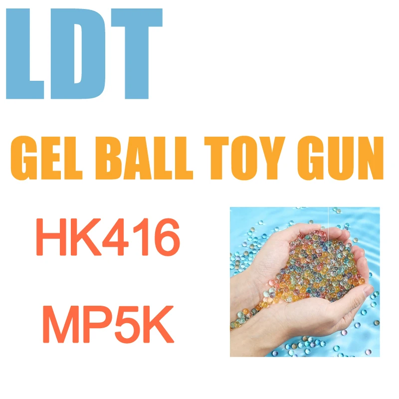 AK UNCLE LDT Série HK416D MP5K Bola de Gel Pistola de Brinquedo 7-8mm Bola de Gel Pistola de Brinquedo de Água Elétrica WBB