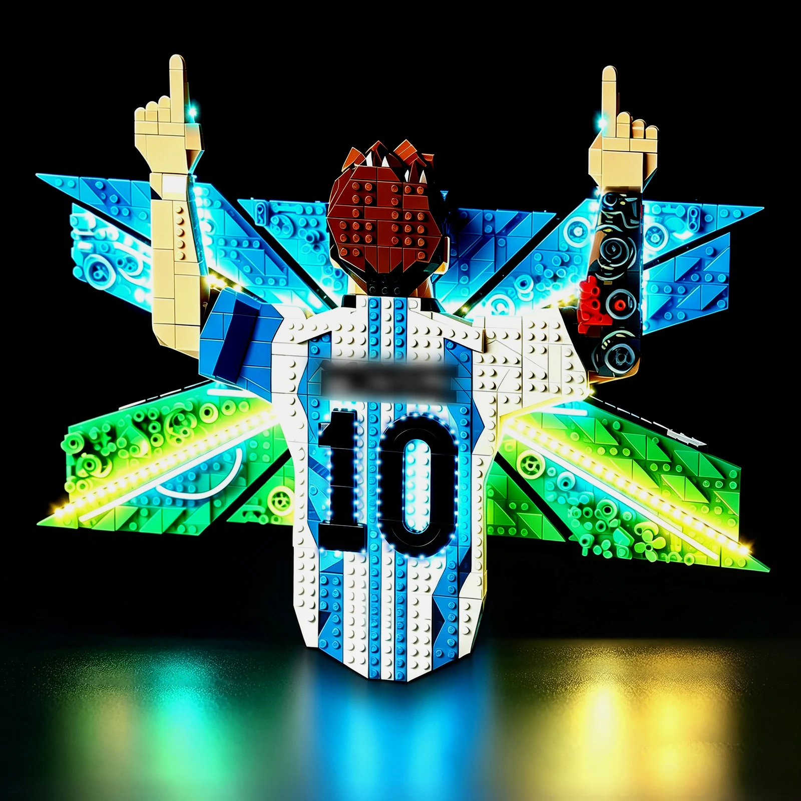 LYBMTWF LED-Beleuchtungsset Kompatibel mit Lego 43018 Lionel Messi Feier (Modellbausteine NICHT im Lieferumfang enthalten)