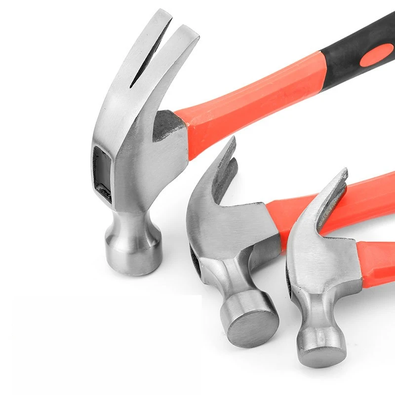 Fiber Handle Plastic Claw Hammer Home Woodworking Decoration Nail Hammer Construction Site Hammer Iron Nail Hammer