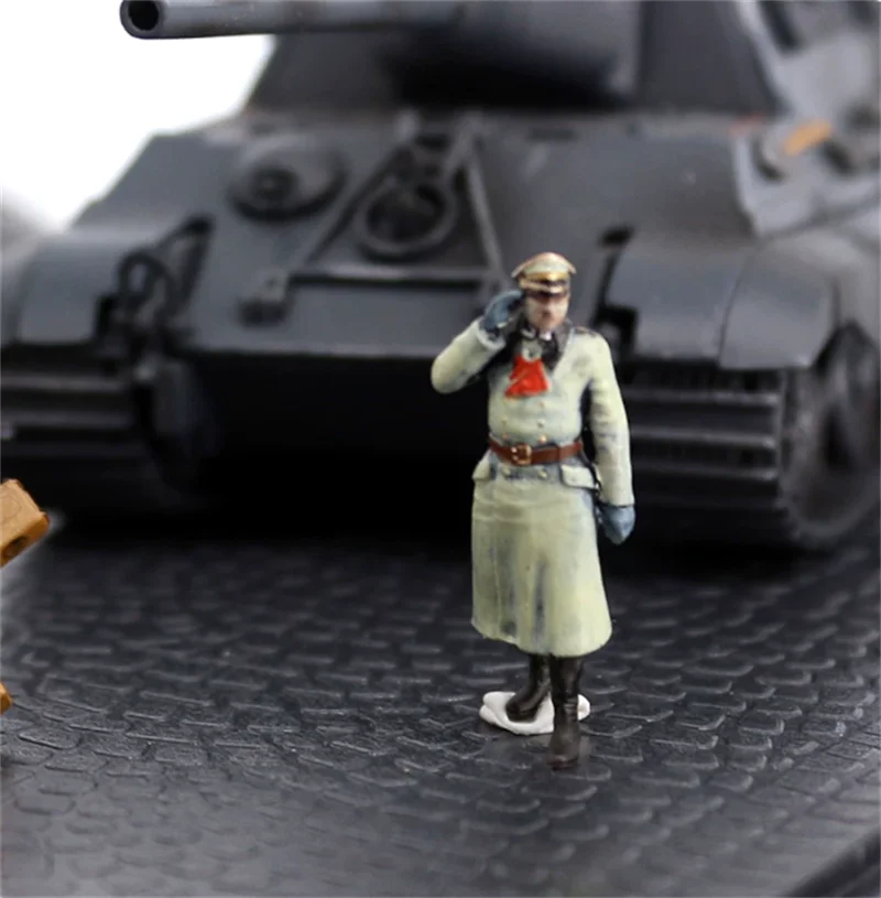 Image of 1:72 Modell Bemalte 3-teilige Figuren Deutscher Armee-Offizier Luftwaffen-Offizier Soldaten Actionfiguren DIY Szenen-Zubehör Sammlerstück Ausstellungsstück