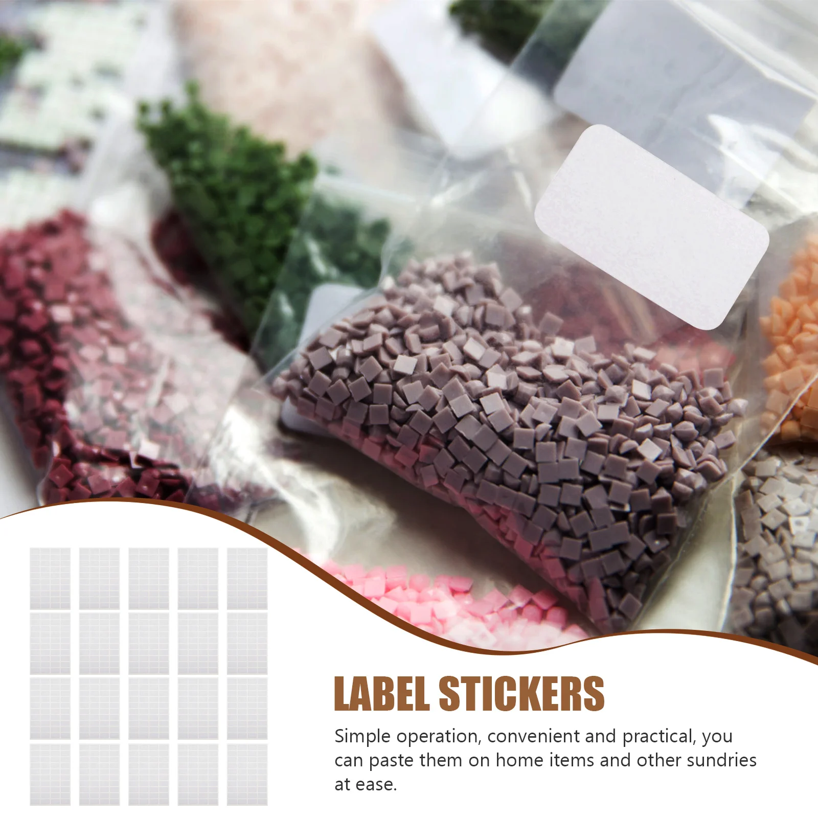 

50 Sheets Blank Labels Stickers for Bottles Jars H written Marking Note Simple No Residue Home School Office Use