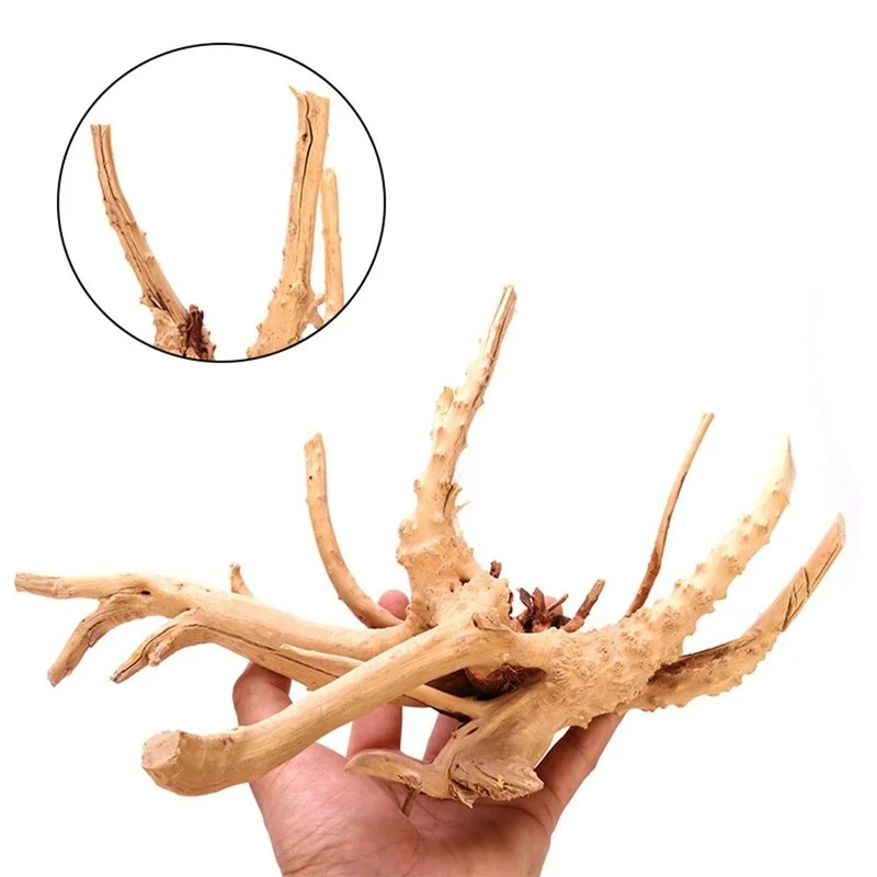 1 Pcs Natural Tree Trunk Aquarium Decoration Wood Artwork Decor Landscaping Ornaments Decor Fish Tank Ornament Supplies