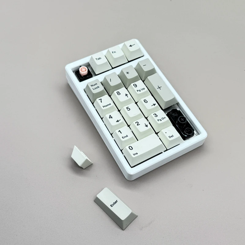 EC21 Static Capacitor Numeric Keypad PAD Custom Association 22 Push Rod Capactive Top 3D Printed Shell MX VIAL Teclado gamers
