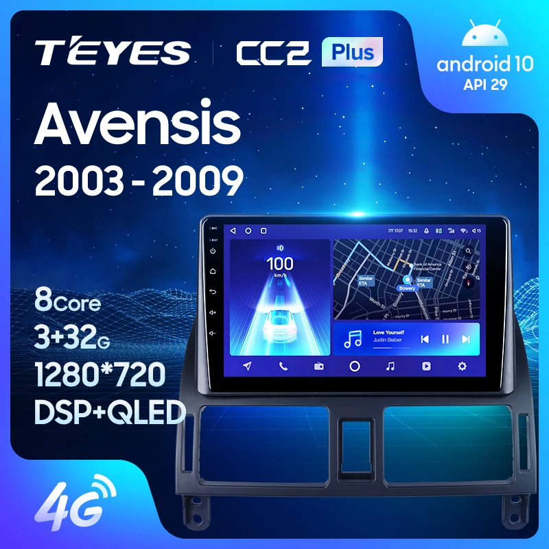 TEYES CC2 Plus For Toyota Avensis T250 2003 - 2009 Car Radio Multimedia Video Player Navigation GPS Android No 2din 2 din dvd