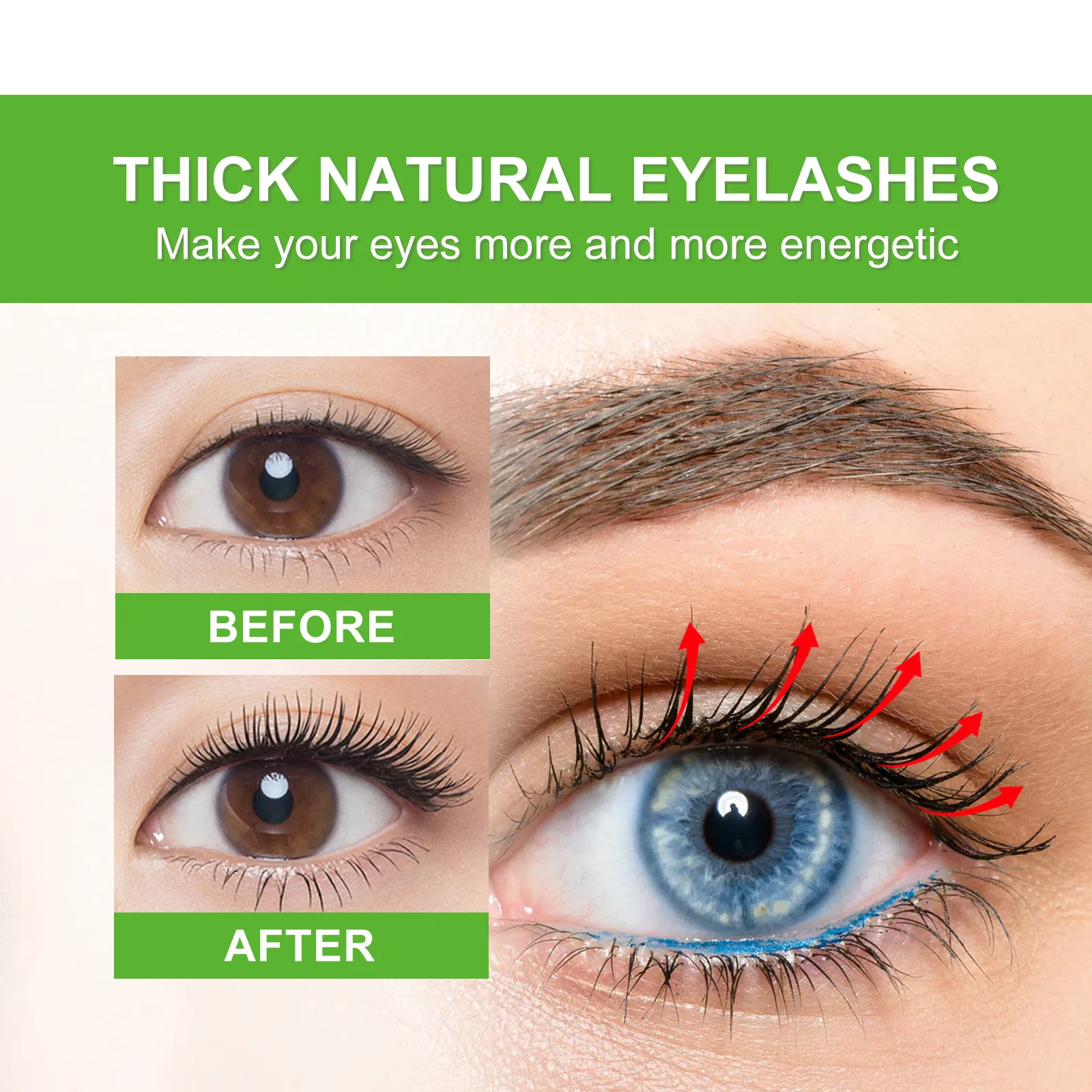 Castor Oil Eyelash Essential Growth Thick Longer Nourishing Enhancer Moisturize  Liquid Lash Extension Curl Without  Trace