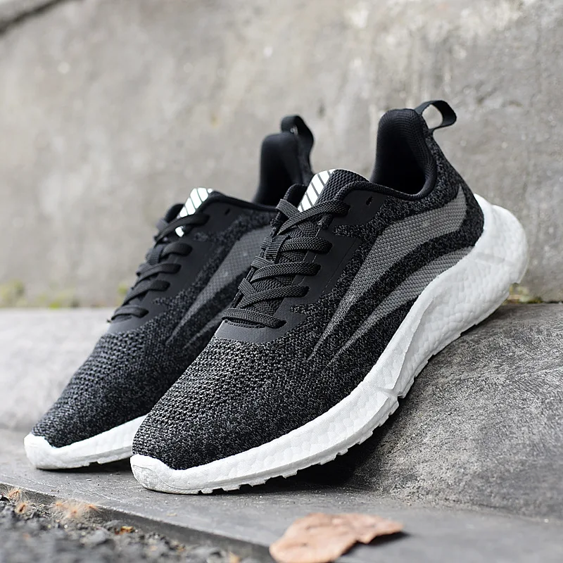 Light Versatile Sports Trainers Popcorn Breathable Comfortable Non-slip Wear-resistant Running Shoes Kids Flying Woven Sneakers