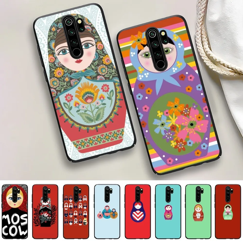 

Cute Russian Dolls Matriochkas Phone Case For Redmi Note 4 X 5 A 6 7 8 T 9 9S 10 11 11S 11Epro Poco M3 pro