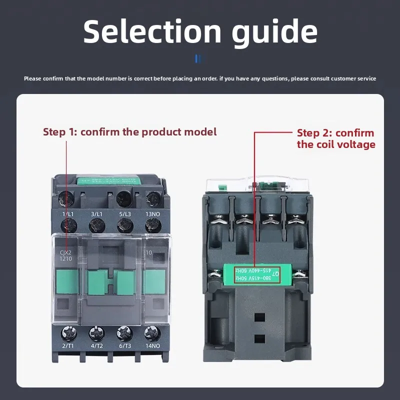 High Durability AC Magnetic Contactor with Sealed Housing & Laser Engraved Markings for Industrial Use