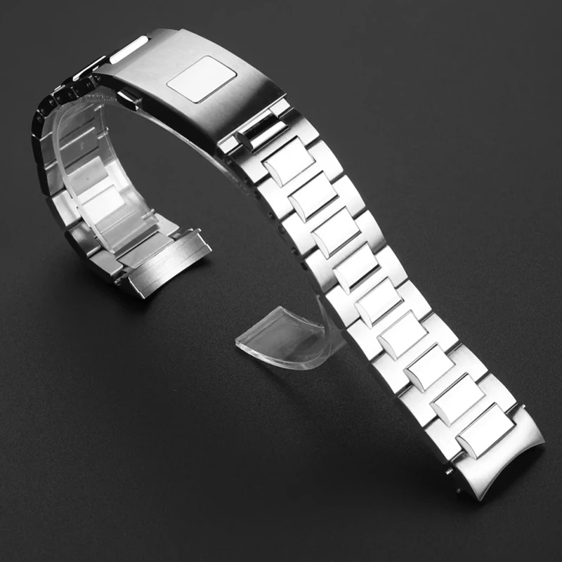 Curved End stainless steel Watch Strap Bracelet For IWC Universal Portugal Timing Series IW358312 IW371617 Watchband 20mm