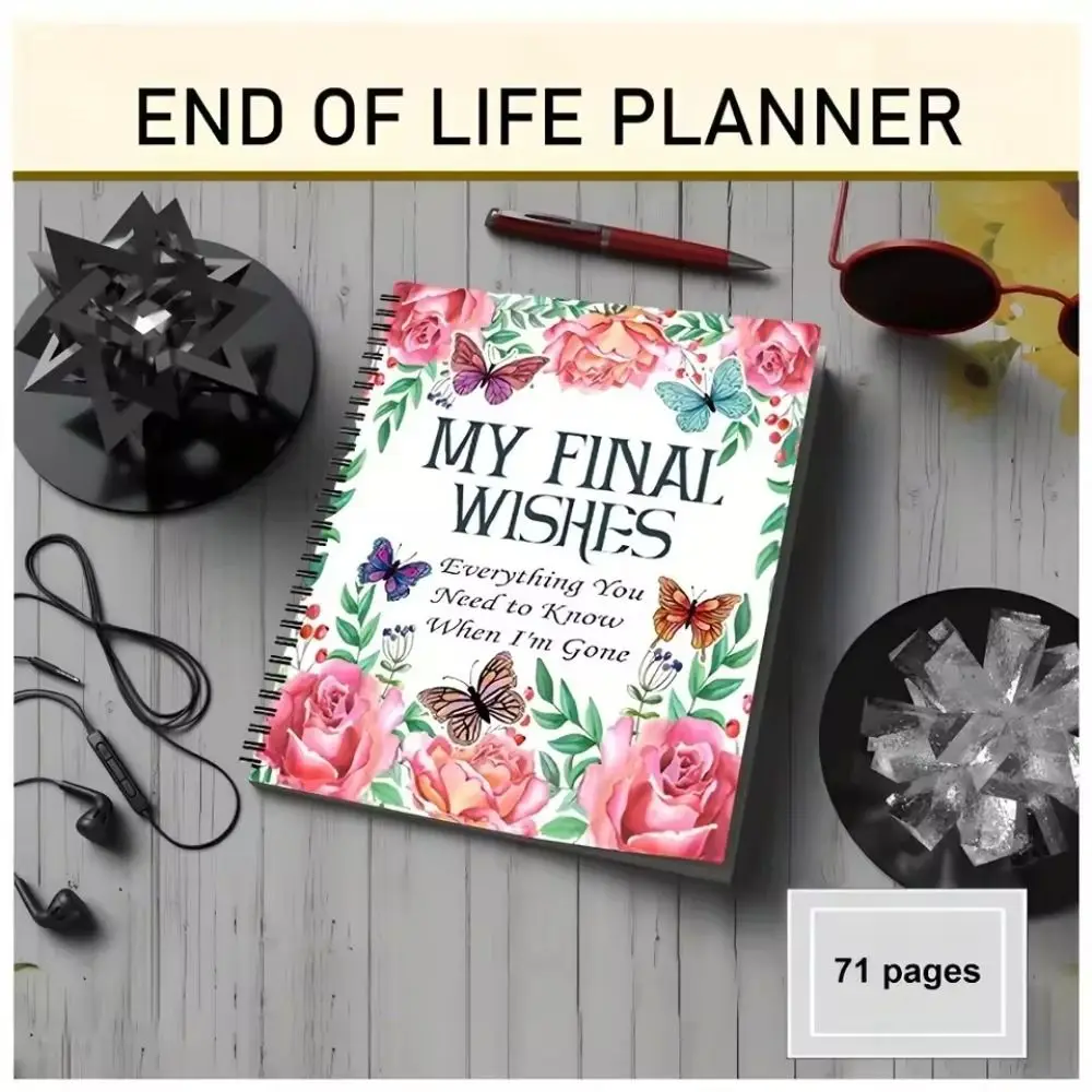 Stress-Reducing End of Life Planner MY FINALWISHES Everything You Need to Know When I'm Gone Legacy Planning Notebook