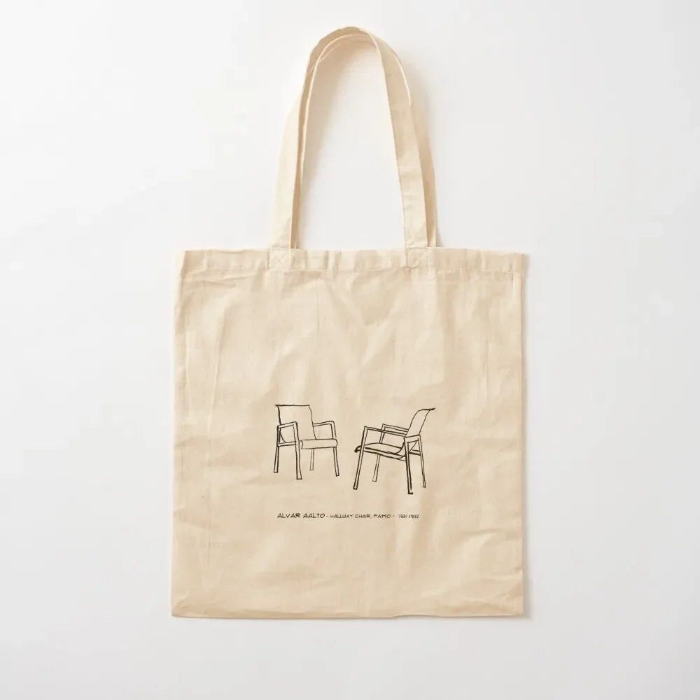 

Hallway' chairs- alvar Aalto Tote Bag Women's bag Canvas shoulder bag Shopper handbag Gift