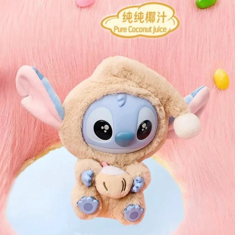 2025 High Quality Stitch Eat Something Before Sleep Series Plush Blind Box Vinyl Toys Cute Doll Mystery Box Bag Birthday Gifts