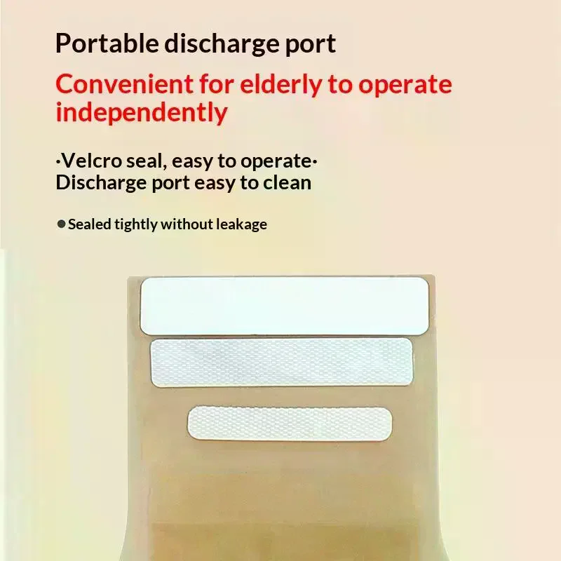 Exhaustable Colostomy Bags 60mm Hole One-piece Drainable Ostomy Bags Stoma Care Pouch With Clips Closure Colostomy Bag