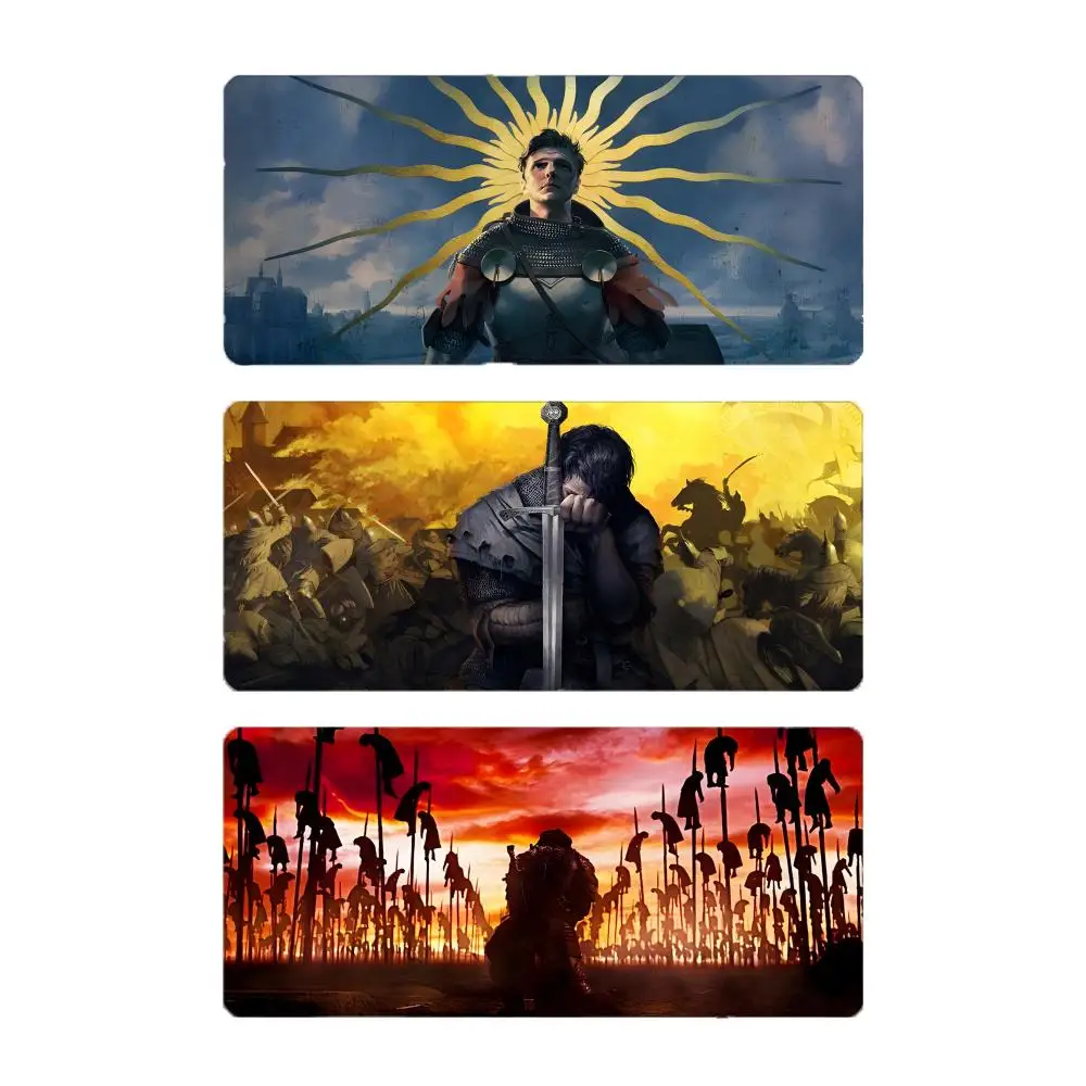 Game Realistic K-Kingdom Come Deliverance Mouse Pad Large Gaming Mousepad with Stitched Edges Thickened Desk Mat PC