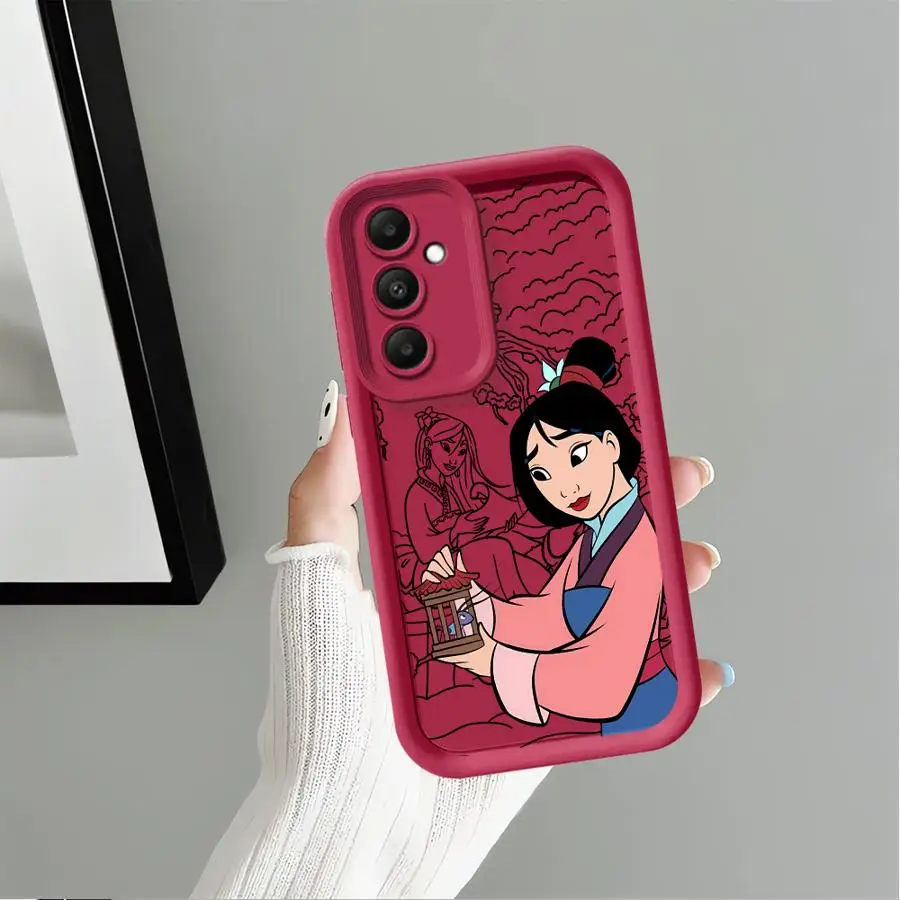 Cartoon Disney Hua Mulan Phone Cover Case for Samsung Galaxy A24 A73 A56 A21s A54 A36 A25 A26 A32 A35 A52 A55 A22
