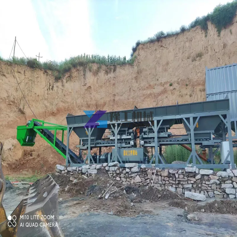 Mobile Concrete Cement Mixing Products Machinery Fully Automatic WCB300 Modular Soil Cement Mixing Plant