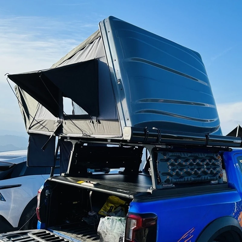 Roof tent Rollover SUV Car Outdoor Speed Drive Car Folding Aluminum Alloy Hard Roof Tent