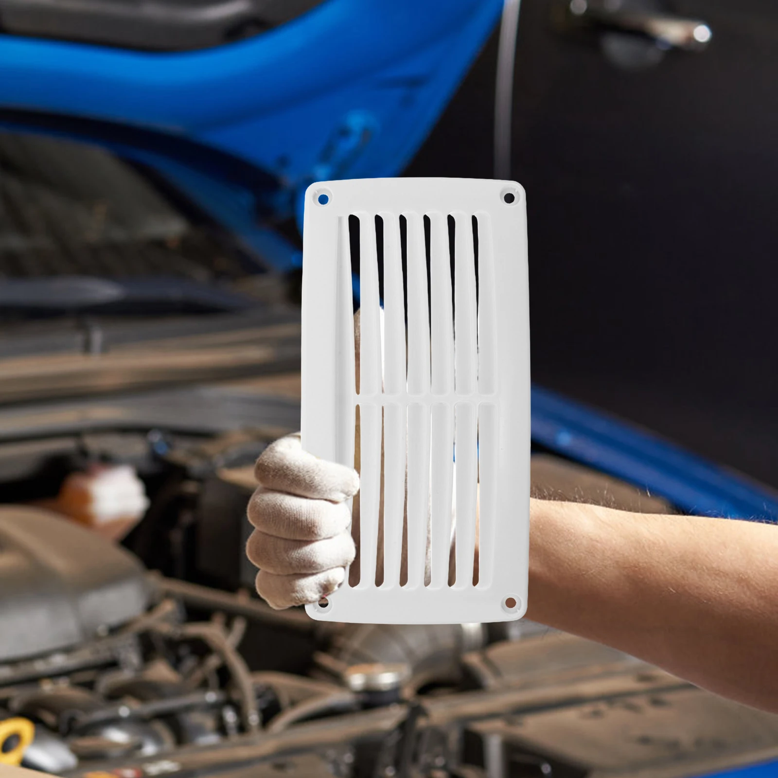 

Marine Vent Cover ABS Boat Rv Fresh Air Intake Grille Exhaust Panel Replacement Louvered Ventilation Outlet Marine Vent Cover