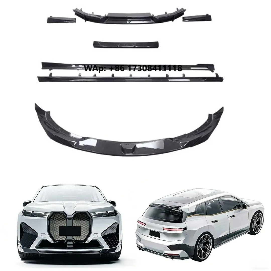 

FD Style Carbon Fiber Body Kit for IX M60 Front Lip Side Skirt Spoiler Diffuser Auto Parts Upgrade 2022-2023