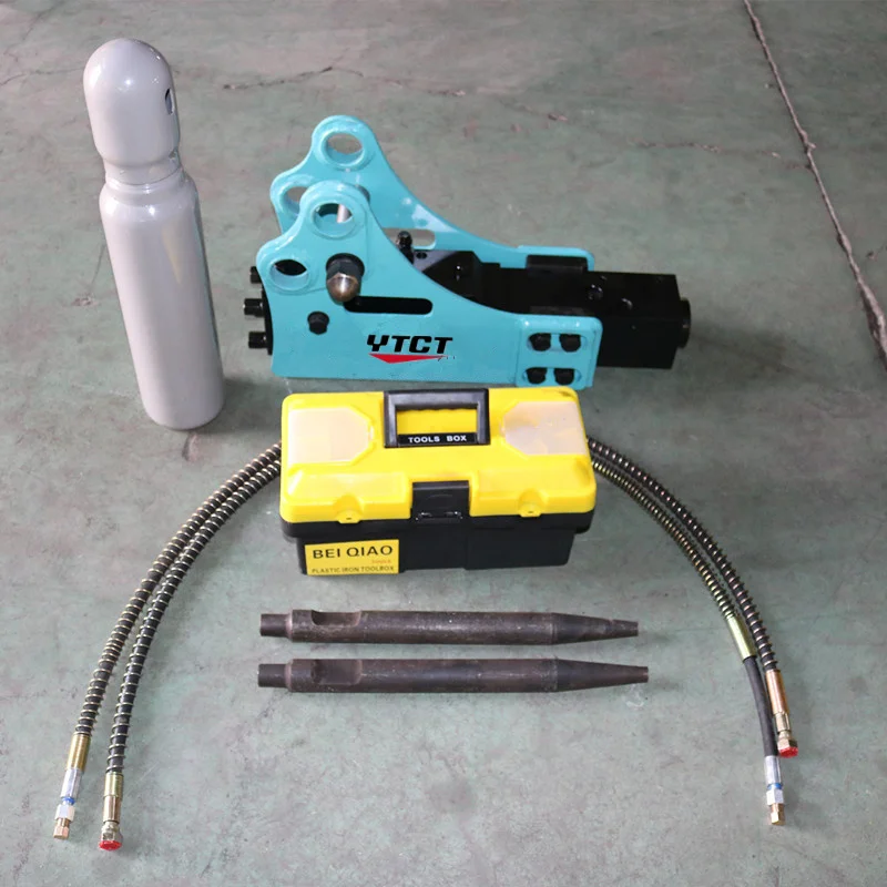 China Side Type Mini Construction Works Excavator Loader Rock Hydraulic Breaking Hammer