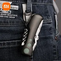 Xiaomi Camping Survival Knife 15 In 1 Stainless Steel Swiss Mini Folding Keychain Knife Multi-fuction Portable EDC Survival Tool