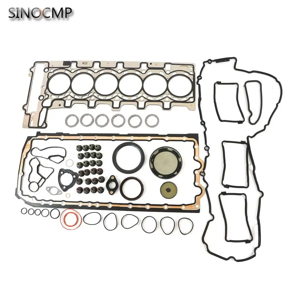 

11117587168 11 137600482 Engine Overhaul Gasket Kit For BMW 335i X3 X5 X6 E90 F30 F10 F25 E70 E71 N55 3.0