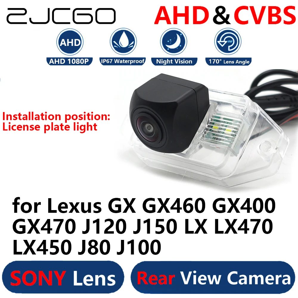 AHD 1080P Parking Backup Reverse Reversing Rear view Camera  for Lexus GX GX460 GX400 GX470 J120 J150 LX LX470 LX450 J80 J100