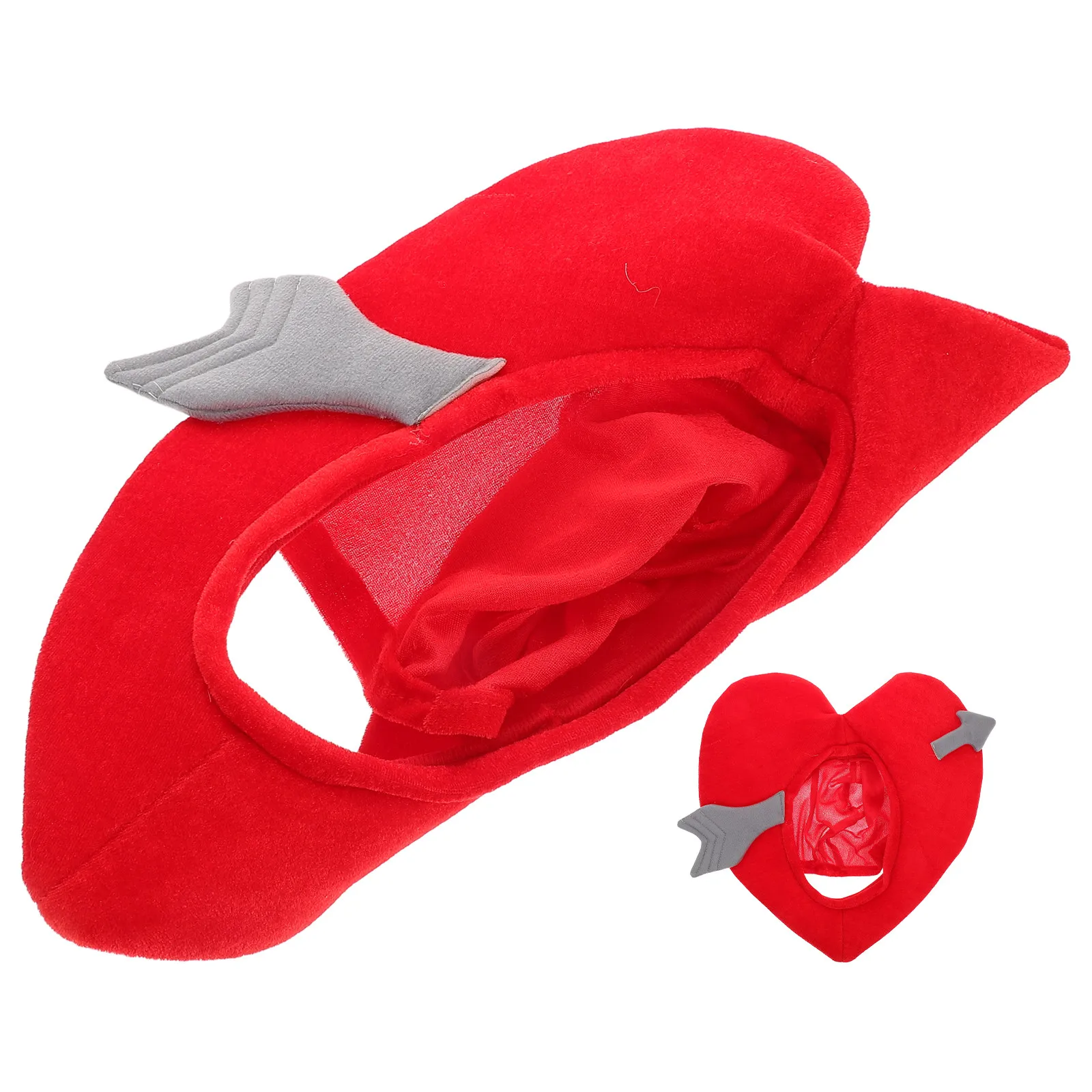 

Heart Shaped Hat Funny Cupid Arrow Cartoon Thermal Headgear for Valentine's Day Party Photo Prop Costume Performance Party