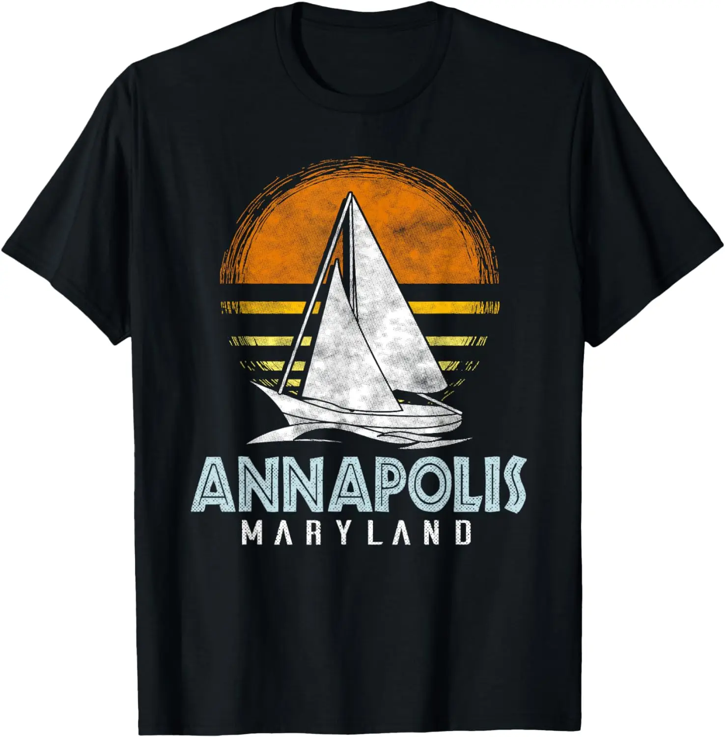 

Vintage Nautical Boat Design - Annapolis Maryland Yacht Club T-Shirt