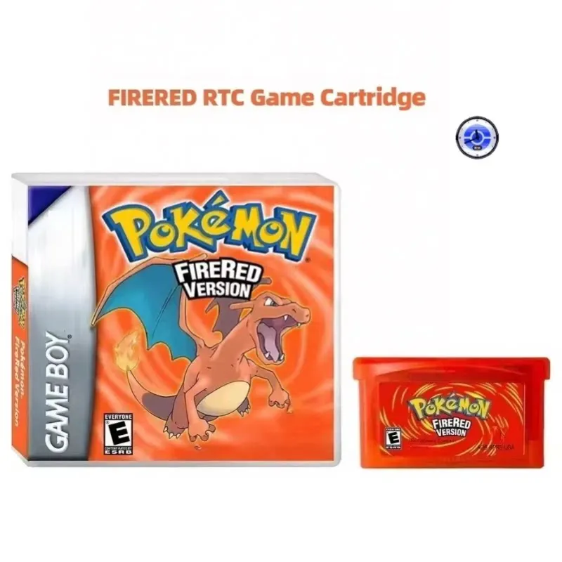 GBA RTC Retro Game Cartridge,Ruby Emerald Fire Red Sapphire Leaf Green English Games For GBA/GBASP/NDS
