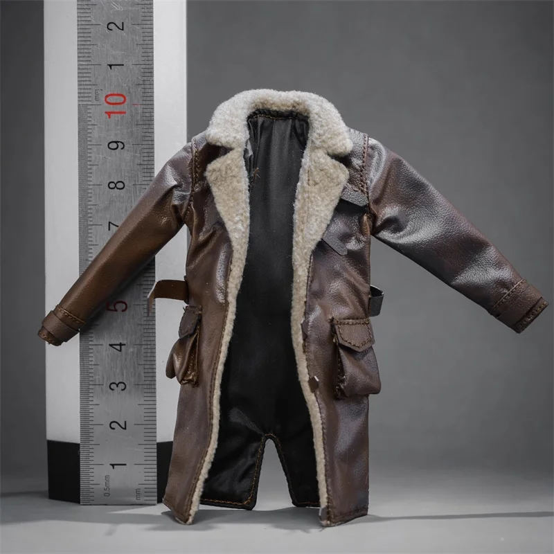 

1/12 Male Clothing Accessories Mid Length Version Leather Jacket Windbreaker Coat Model Fit 6'' Action Figure Body In Stock