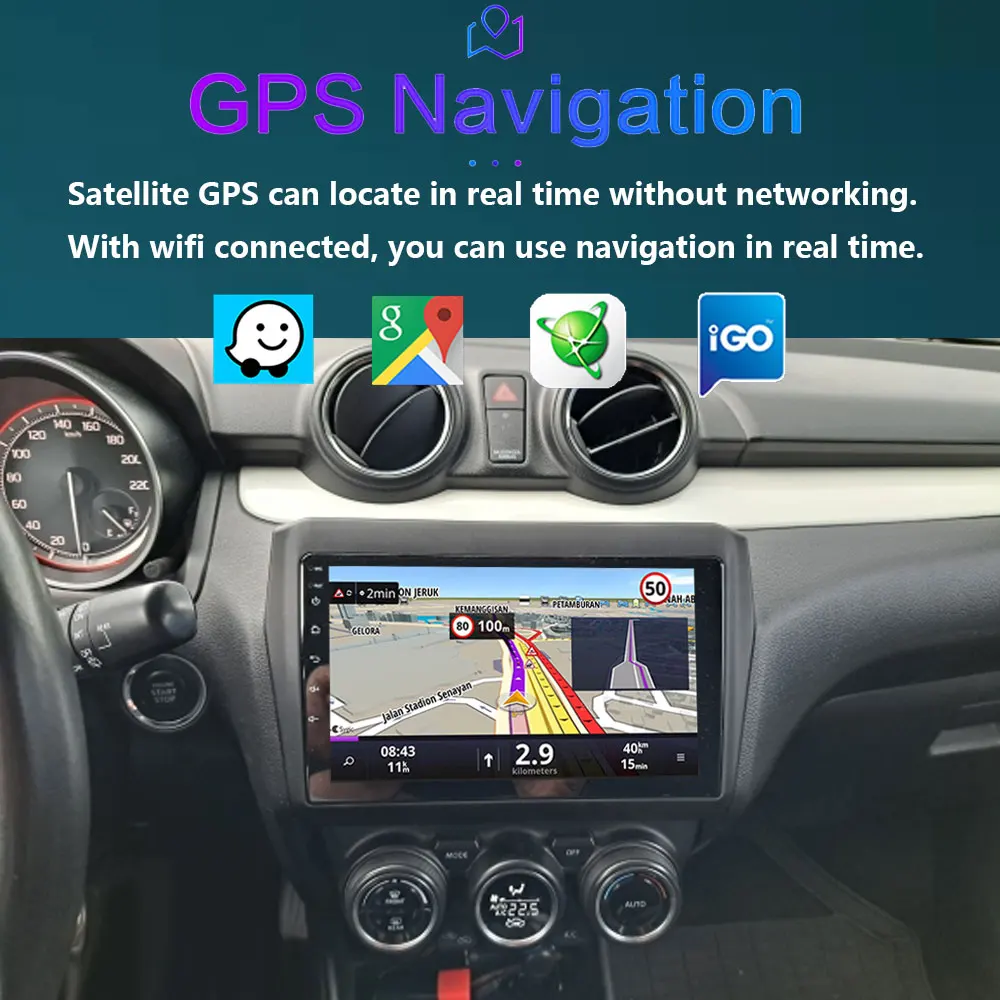 Carplay DSP Radio samochodowe 2 din Android 12 dla Suzuki Swift 2016 2017 2018 2019 2020 2021 nawigacja odtwarzacz multimedialny GPS 8G 128GB