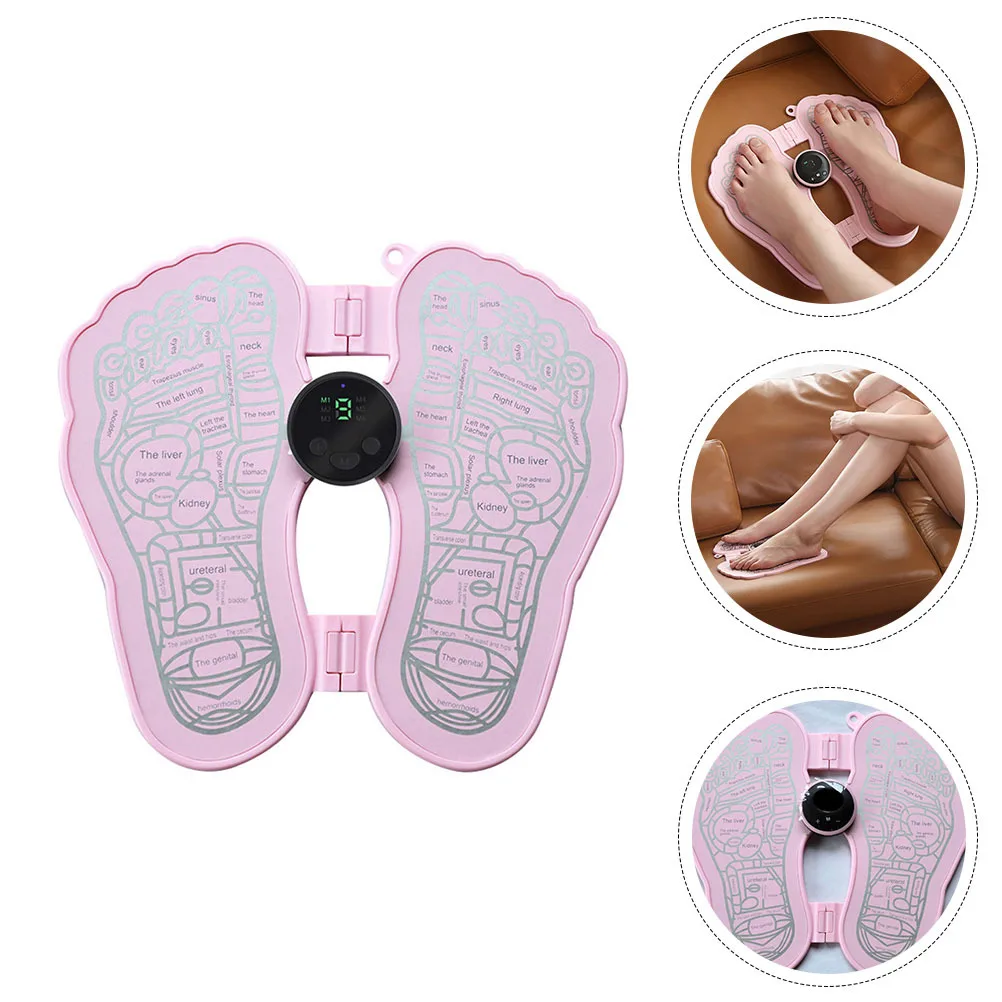 

1 комплект, массажный коврик для ног, портативный электрический массажер для ног, эргономичный дизайн, коврик для релаксационной терапии с глубокой подошвой для домашнего использования