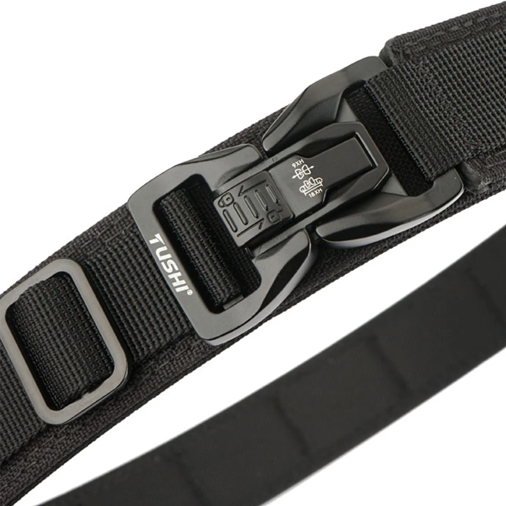 TUSHI Neuer Militärgürtel für Männer, stabiler Nylon-Metall-Automatikschnalle, Polizei-Gürtel, taktischer Outdoor-Gürtel, IPSC-Zubehör – Detail 17